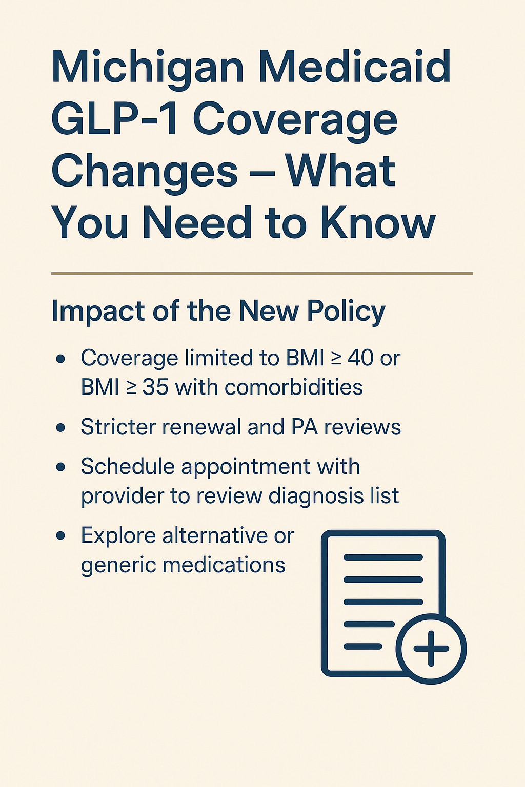Michigan Medicaid GLP-1 Changes: What Patients Must Know for 2025